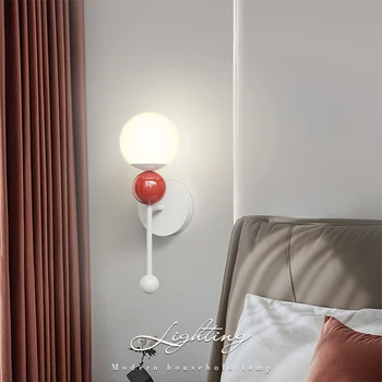 נורדי LED קיר עץ מנורת לילה מודרניים אסתטי משלוח חינם אור הקיר מינימליסטי הפנים Decorazioni Casa אביזרים לבית
