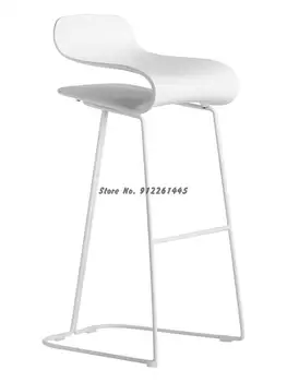 נורדי בר כיסא נירוסטה כיסא בר קפה בר שרפרף רטרו אמריקאי ברזל כסא בר משק הבית.