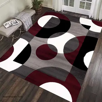 נורדי גיאומטריות שטיח סלון מודרני, עיצוב יוקרתי ספה שולחן גדול שטיחים שטח האמבטיה שטיח Alfombra פארא Cocina Tapis