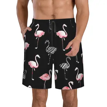 פלמינגו העשרה חוף מכנסי ספורט קצרים בקיץ גברים החוף לשחות מתאים כושר חופשה