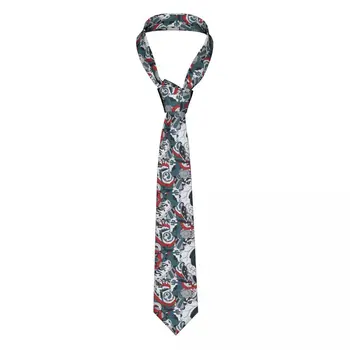 קלאסי עניבה לגברים משי Mens עניבות חתונה מסיבה עסקית למבוגרים צוואר עניבה מזדמן אתני חינה איור עניבה