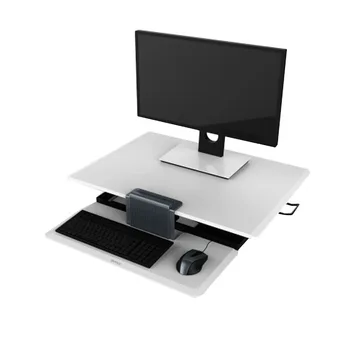 שחור הלשכה מחשב שולחן מחשב שולחן לשבת, לעמוד השולחן ממיר עם מקלדת