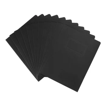 שחור קלסרים בעל Office Project תיקיית קובץ המצגת שקית כיסוי כיסים קראפט נייר