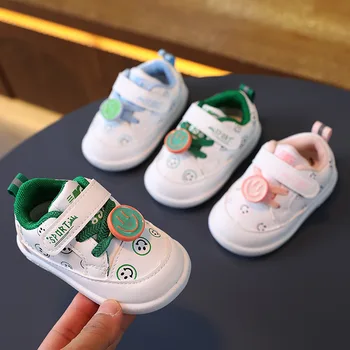 תינוק חדש נעלי פעוט רך התחתונה תינוק קריקטורה נעליים מזדמנים קריקטורה דוב תינוק נעליים