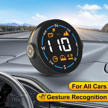 תצוגה עילית GPS מד מהירות מהירות תצוגה זיהוי מחוות השעון גובה תאורת תצוגה עילית על כל המכוניות