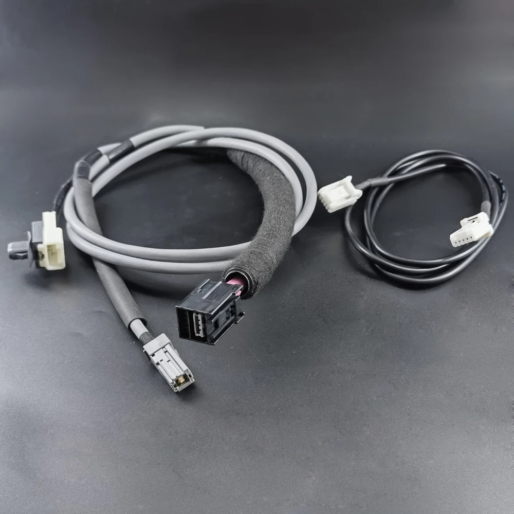 Biurlink עבור טויוטה קורולה Rav4 היילנדר לנד קרוזר קאמרי DIY AUX USB העברת הכבל מתאם - 0