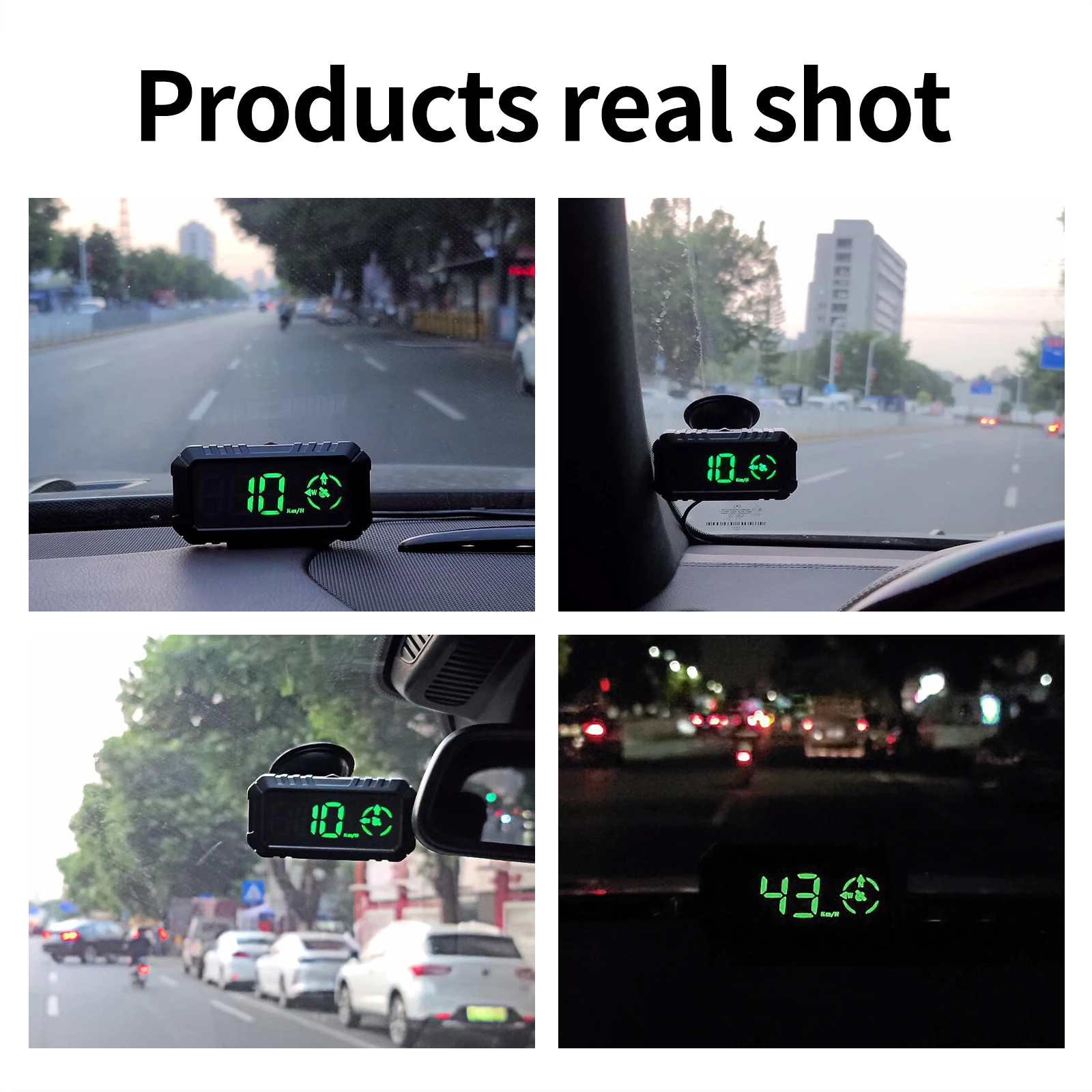 HD G7 GPS מד מהירות מצפן Head-Up Display מטר האד מהירות הנסיעה כיוון נהיגה מעל למהירות אזעקה עייפות בנהיגה תזכיר לי - 4