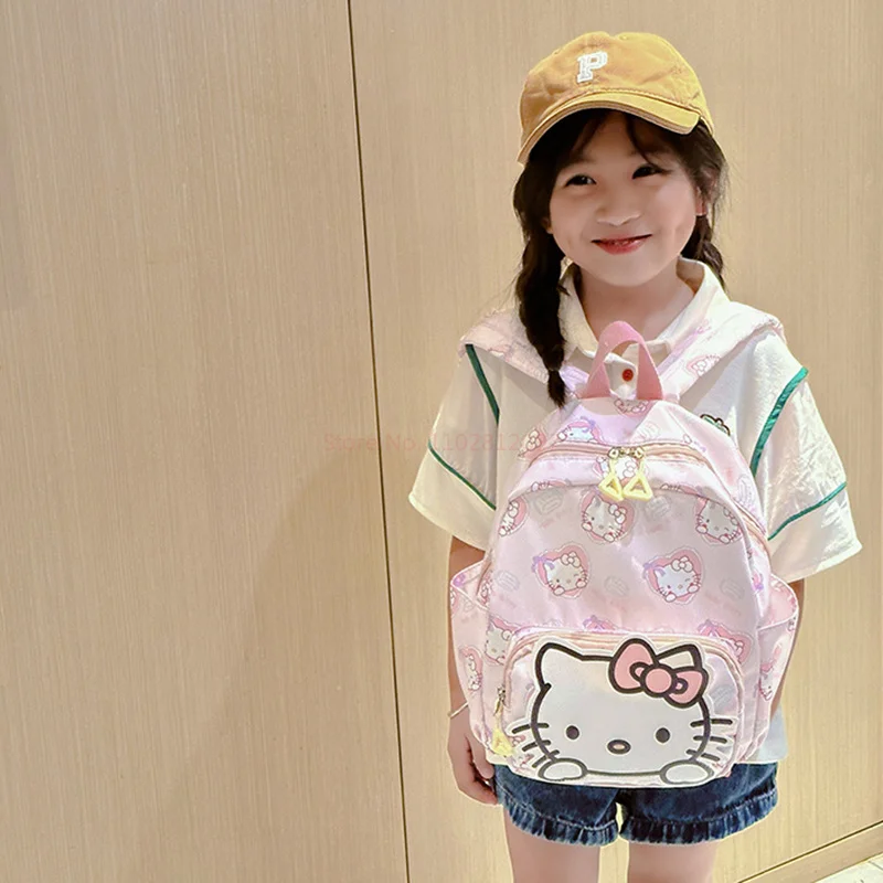 Sanrio מלודי Kuromi תיק כתף גודל ילקוט חמוד כפול כתף תלמידים הילדים לטיול תרמילים קטנים - 5