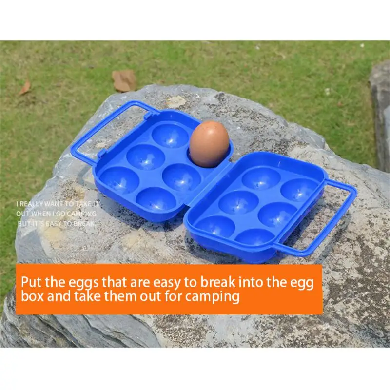 ביצה תיבת אחסון Abs-Anti-לחץ חיצוני מתקפל חיצוני קמפינג פיקניק להגנת הסביבה המטבח ארגונית ביצה הולדר - 2