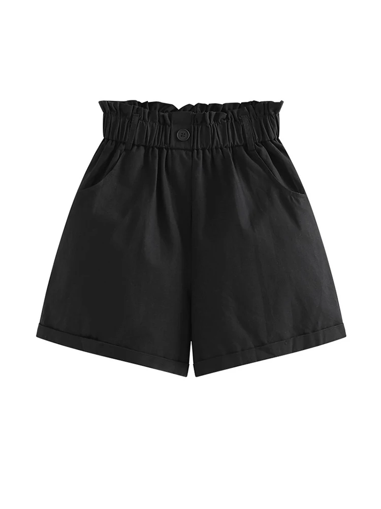 הקיץ של נשים גותי שחור מכנסי אופנה סקסית גבוהה המותניים מכנסיים קצרים נשים אופנת רחוב Y2k Harajuku קוריאנית גותי קו המכנסיים - 4