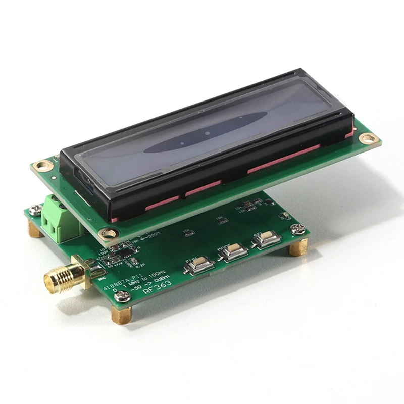 חכמה דיגיטלית RF כוח מטר 1Mhz עד 10Ghz -50 עד 0Dbm האות מכשיר מדידה מודול להגדיר הנחתה ערך עמיד ירוק - 0