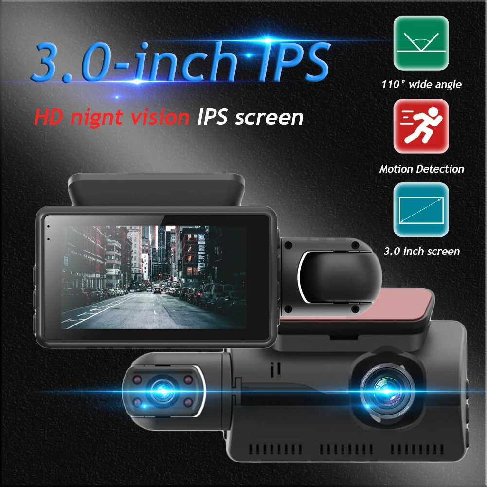 כפול עדשה Dash Cam עבור מכוניות הקופסה השחורה Full HD 1080P לרכב מקליט וידאו עם WIFI ראיית לילה G-חיישן Dashcam Dvr מצלמה רכב - 2
