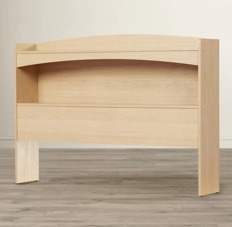 מודרני MDF עץ מיטת יחיד עיצוב רהיטים עם משענת ראש - 2