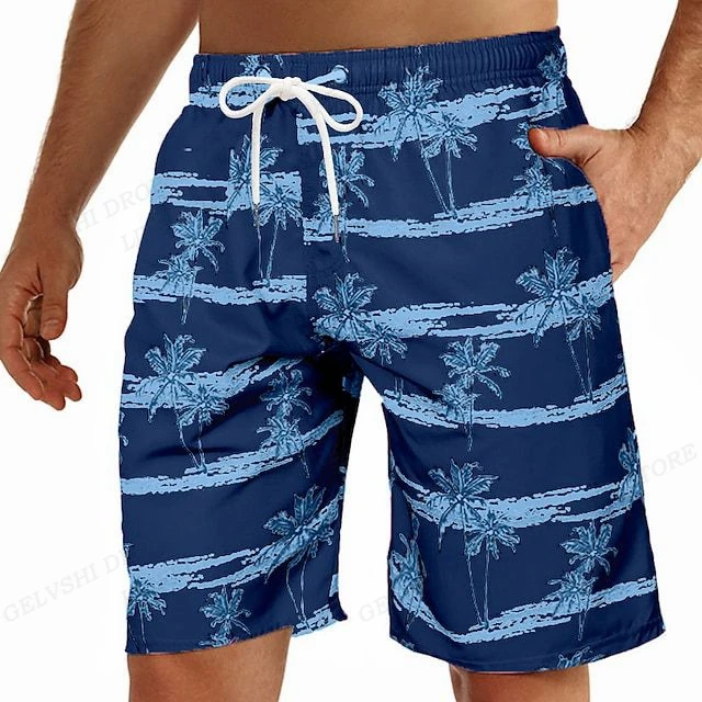 עץ קוקוס קצרים חוף אופנה הדפסת 3D גלישה לוח מכנסיים קצרים הילדים לשחות מכנסיים קצרים גברים גזעי Masculina תקצירים כושר גזעי - 4