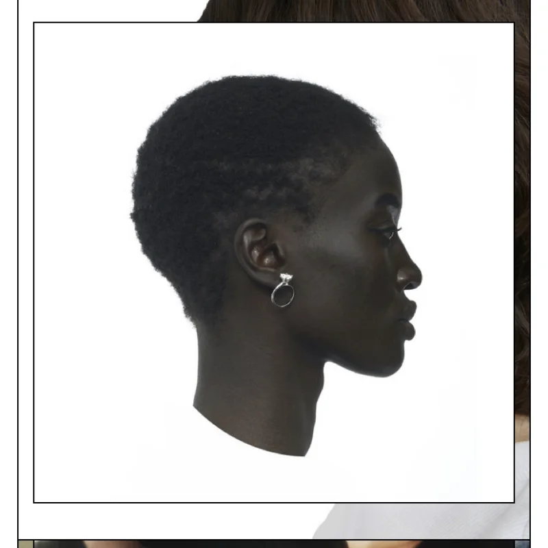 פאנק היפ H עיצוב טבעות ועגילים עבור שתי מטרות פשטות עגילים לנשים בנות אופנה מסיבת תכשיטים - 4
