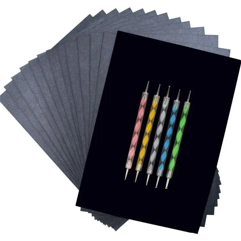 ציפורניים אמנות מנקדים עט ציור אקריליק אניה אספקה מברשת ריינסטון אבני חן בורר UV ג ' ל ציור מניקור Accessoires כלים - 4