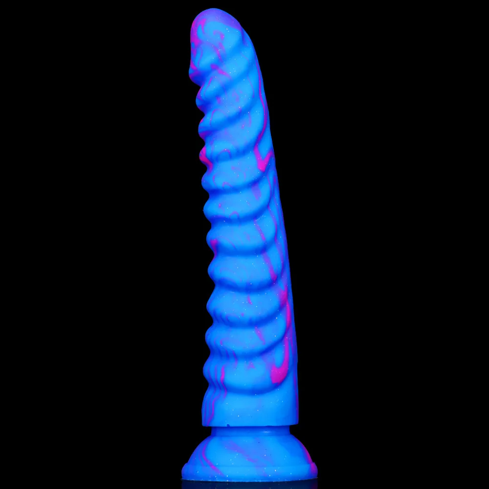 צעצועי מין סולם דרקון, דילדו, פלאג אנאלי זין גדול מעורב צבעים כפולה נוזל סיליקון ענק אקסטרה נקבה גזעית - 1