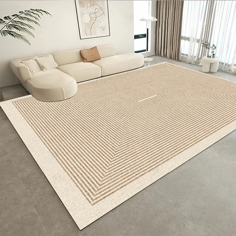 קרם שטיחים לסלון גדול בגודל השטיח פס עיצוב ספה שולחן קפה שטיח הרצפה הביתה השינה טרקלין גדול השטיח Tapete פארא סאלאס - 0