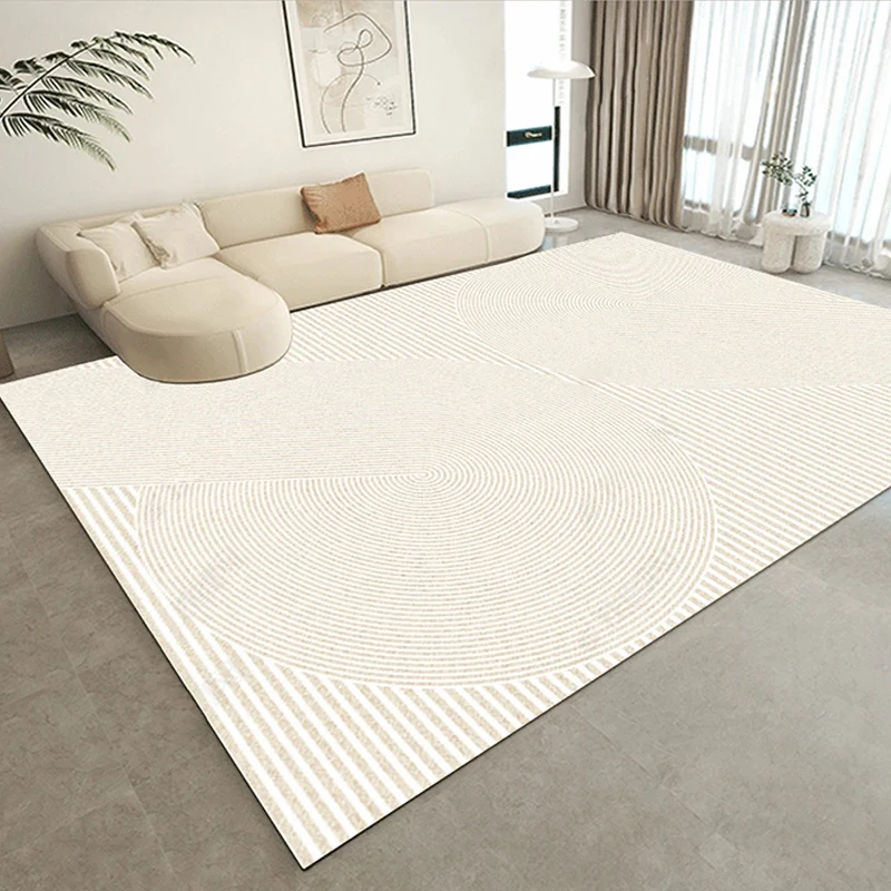 קרם שטיחים לסלון גדול בגודל השטיח פס עיצוב ספה שולחן קפה שטיח הרצפה הביתה השינה טרקלין גדול השטיח Tapete פארא סאלאס - 2