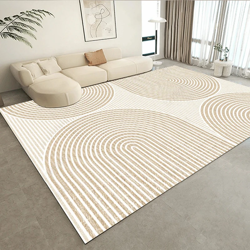 קרם שטיחים לסלון גדול בגודל השטיח פס עיצוב ספה שולחן קפה שטיח הרצפה הביתה השינה טרקלין גדול השטיח Tapete פארא סאלאס - 3