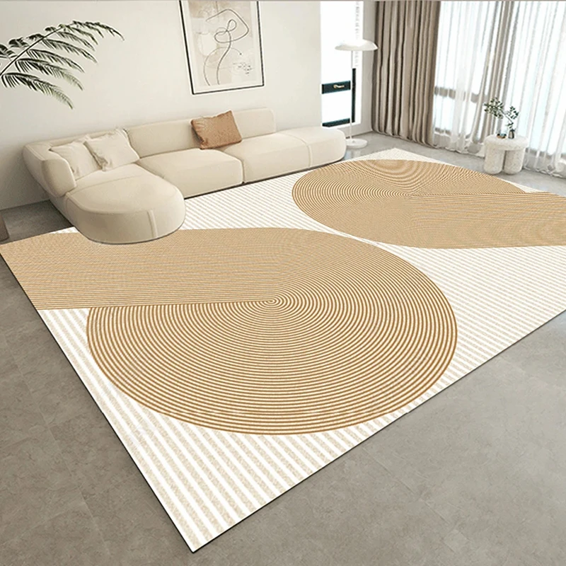 קרם שטיחים לסלון גדול בגודל השטיח פס עיצוב ספה שולחן קפה שטיח הרצפה הביתה השינה טרקלין גדול השטיח Tapete פארא סאלאס - 4